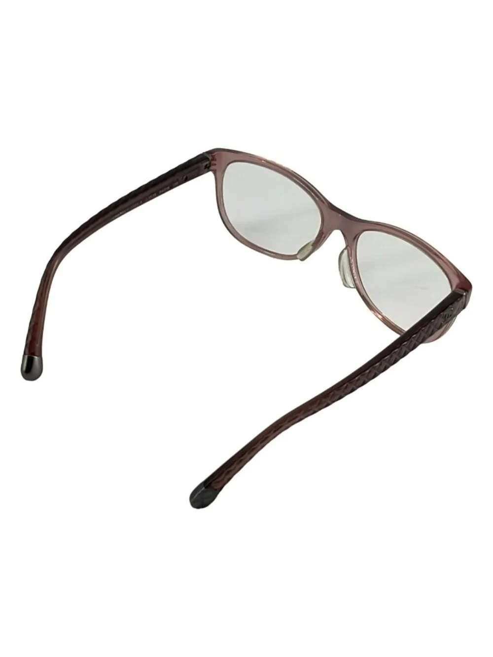 Chanel Ice Quilt CC Logo Wellington Eyewear 54 16 Bordeaux